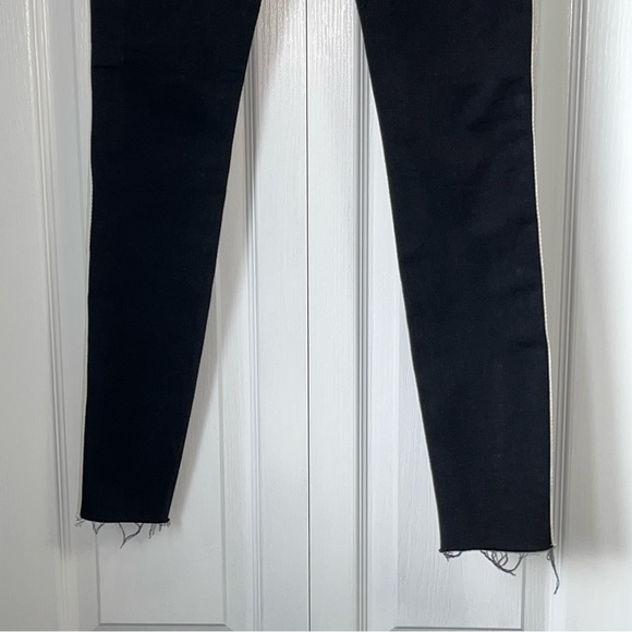 REVOLVE PISTOLA Audrey Berlin night Midrise Skinny denim Jeans raw hem size 25 - Picture 8 of 16